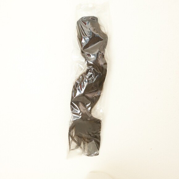 LAAVOO 100% Human Hair Ponytail Extension 14" inch Dark Brown #2 70g Straight B9 - Picture 3 of 5